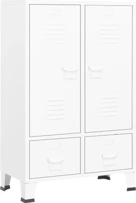 Immagine prodotto di Armadio Industriale Bianco 67x35x107 cm in Acciaio