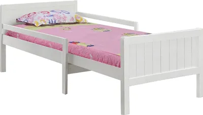 Obrázok produktu pre Kondela Jednolôžková posteľ s nastaviteľnou dĺžkou Eunika 90x200 cm - biela
