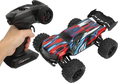 Produktbild von RC Truggy Truck 2.4G 1/16 Full Scale Brushless Off Road High Speed Long Battery Life Remote Control Race Car für Kinder ab 14 Jahren Rot