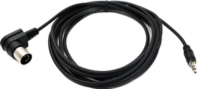 Produktbild von SYSTEM-S MIDI Kabel 3 m Din 5 Pin Stecker zu 3,5 mm Klinke Stecker AUX Winkel