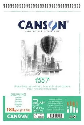 Produktbild von Canson 1557, Kunstpapier, 180 g/m², 30 Blätter