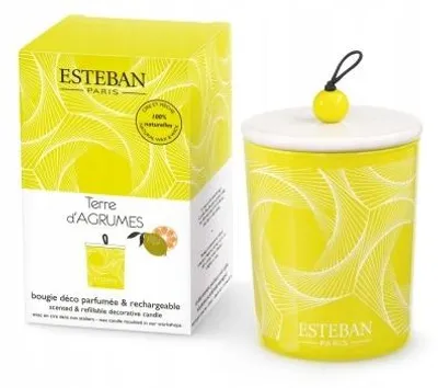 Produktbild von Esteban Terre d'agrumes Duftkerze 180g mit Keramikdeckel