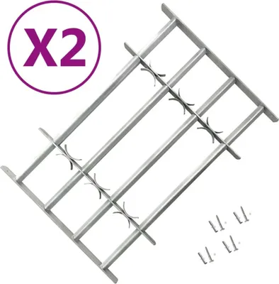 Produktbild von Fenstergitter Verstellbar für Fenster 2 Stk. 1000-1500 mm
