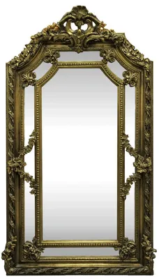 Zdjęcie produktu dla Casa Padrino Lustro ścienne w stylu barokowym złoto 115 x wys. 215 cm - Wspaniałe lustro w stylu barokowym z pięknymi dekoracjami - meble w stylu barokowym