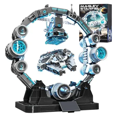 Obrázek produktu pro Stavebnice - Star wars Orbitální stanice, Levitující kosmická loď + LED osvětlení.