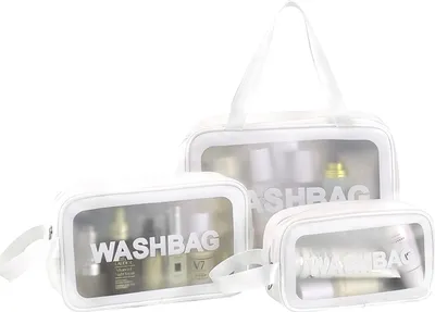 Immagine prodotto di EDIBAZZAR | Set di 3 organizer da viaggio, borse impermeabili per cosmetici