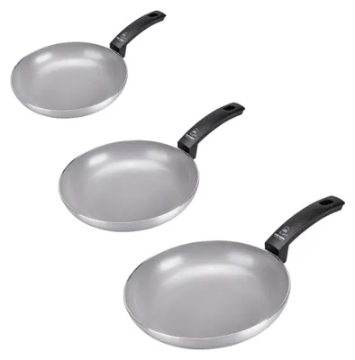 Immagine prodotto di Moneta Innova Finegres Tris di padelle 20-24-28 cm con antiaderente naturale