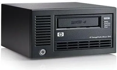 Produktbild von HP StoreEver LTO-4 Ultrium 1840 SCSI External WW Tape Drive, 250.000h, 800 GB, 1600 GB, 128 MB, 864 Gbit/Sek, 100W