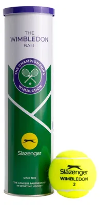 Produktbild von Slazenger Tennisbälle Wimbledon 2026 - Gelb - 4 Stück in Dose