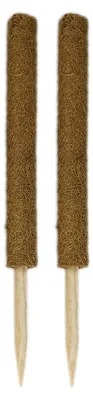 Produktbild von Novatool Pflanzstab Kokos 60 cm I Ø 45mm I verlängerbar I natürlicher Kokosfaser I Pflanzenhalter I Rankstab I Moosstab Kokosstab (2, 60 cm)