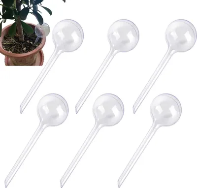 Zdjęcie produktu dla Kula do podlewania roślin - 6 plastikowych dozowników wody dla roślin doniczkowych
