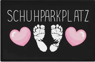 Produktbild von Trendation - Schuhparkplatz Lustige Fußmatte Geschenk Fussmatte mit Spruch Innen und Außenbereich 60x40 cm Witz