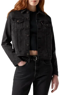 Produktbild von Levi's Damen Original Trucker Denim Jacke,Black Lilly,S