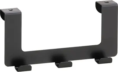 Produktbild von BARK Dreifachhaken Edelstahl Schwarz 34x175x85 mm für Bad & Küche >> zum Einhängen