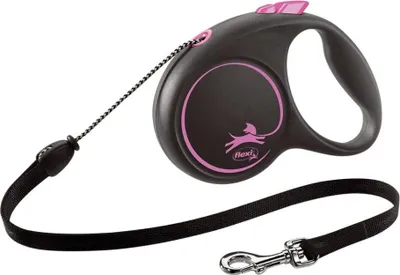 Produktbild von Hundeleine Flexi BLACK DESIGN 5 m Rosa Größe XS