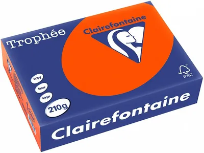 Produktbild von Clairefontaine Trophee Papier 2207C Ziegelrot 210g/m² DIN-A4 - 250 Blatt