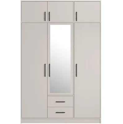 Produktbild von Marmex Drehtürenschrank SMART 2LN Cashmere +Spiegel 150x230x56 cm