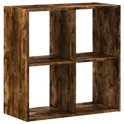 Productafbeelding van Boekenkast 68,5x32x68,5 cm bewerkt hout gerookt eikenkleurig