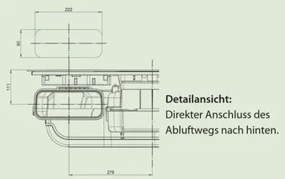 Produktbild von berbel Abluft-Set DL für BKA Downline 1100063