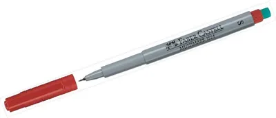 Obrázok produktu pre Faber-Castell 152421 CD-Marker MULTIMARK - nepermanentný, S, rot