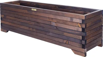 Produktbild von Greenspot Timber Blumenkasten Holz - 120x35cm Palisanderbraun Dunkel