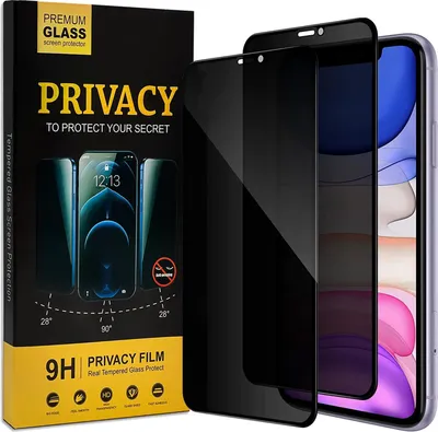 Immagine prodotto di Pellicola protettiva della privacy per iPhone 11 vetro schermo privacy anti-spia pellicola di vetro 2 pezzi