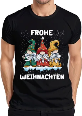 Produktbild von Frohe Weihnachten Gnome Wichtel Schweden - Weihnachten Weihnachtsgeschenk Christmas Herren T-Shirt, Schwarz, L