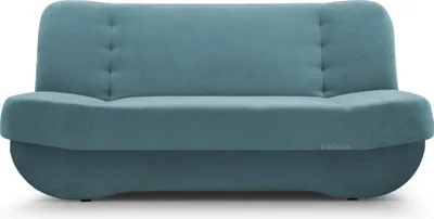 Produktbild von MOEBLO Schlafsofa PAFOS – Sofa Kippsofa Klappsofa Click-Clack Couch mit Bettkasten und Schlaffunktion (BxHxT): 192x90x87 cm (SORO 86 - Türkis)