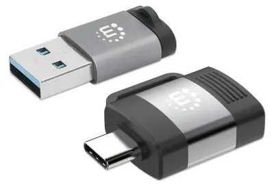 Produktbild von MANHATTAN 2er Set USB-C auf USB-A & USB-A auf USB-C-Adapter