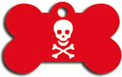 Image de Etiquette d'identification Imarc Bone rouge