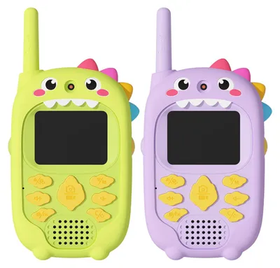 Produktbild von Kinder Funkgerät 2er Set mit Kamera, Video Walkie Talkie für Jungen und Mädchen, 4 Sprachmodi, wiederaufladbare Outdoor Spielzeug Kommunikation für Kinder 3-12 Jahre