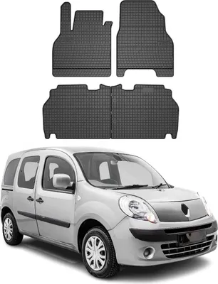 Produktbild von 2007-2021 Renault Kangoo Fußmatten Gummi Schwarz 4 tlg