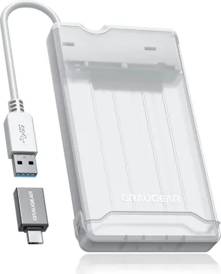 Immagine prodotto di GRAUGEAR externes Festpl.Gehäuse 2,5"HDD/SSD USB 3.2 Alu