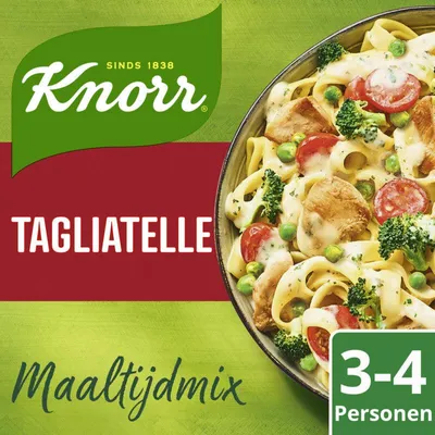 Produktbild von Knorr Maaltijdmix Tagliatelle 62g – Schnelle, leckere Tagliatelle-Gerichte
