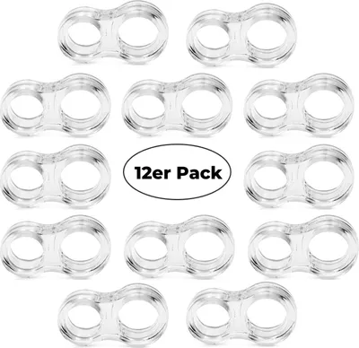 Produktbild von Türgriffstopper 12er Set Türklinkenpuffer Türstopper Tür-Puffer Transparent Schutz von Möbel und Wänden