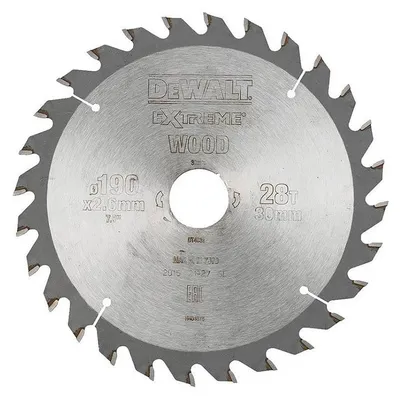 Image de Lame de scie circulaire portative DEWALT Extreme Workshop 184x16mm