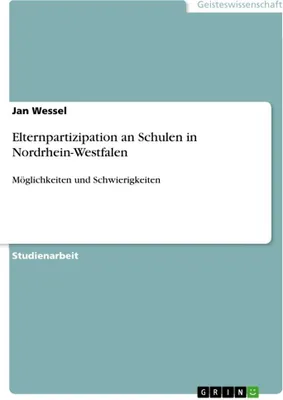 Produktbild von Elternpartizipation an Schulen in Nordrhein-Westfalen