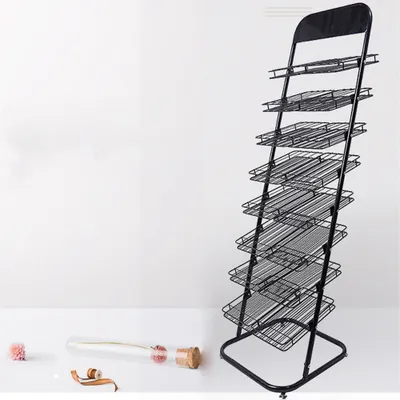 Produktbild von 360Home Regal Nagellackregal Aufbewahrungsregal Präsentationsständer Schwarz 8 Ebenen