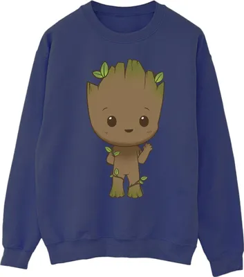 Produktbild von Marvel - "I Am Groot" Sweatshirt für Herren BI36184 (L) (Marineblau)