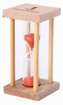 Produktbild von Sanduhr Timer - 1 Minute Laufzeit - Für Kochen Spielen und Timing-Übungen - Rot - Glas