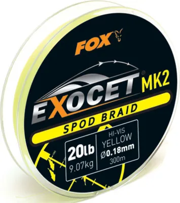 Produktbild von Fox Exocet Mk2 Spod braid 20lbs 300m yellow