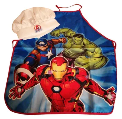Produktbild von Kochschürze für Kinder mit Kochmütze | Marvel Avangers