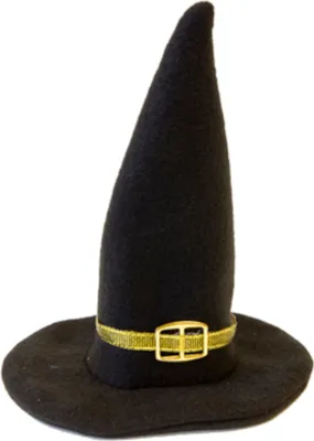 Produktbild von Deko-Hexenhut Tisch-Deko schwarz-lila 13cm - Einheitsgröße