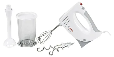 Zdjęcie produktu dla Bosch MFQ3540, Mikser ręczny, Szary, Biały, 1,4 m, Plastik, 450 W, 141 mm