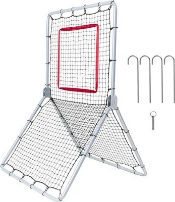 Zdjęcie produktu dla SucceBuy Baseball and Softball Rebounder Net, 3,5 x 6 stóp PitchBack Trainer, Softball Pitching Net z 5 regulowanymi kątami do treningu rzutów i rzutów z boiska