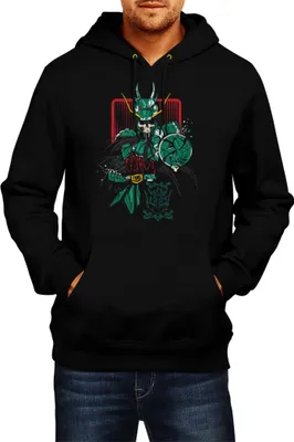 Produktbild von Herren Kapuzenpullover Japan Anime Manga Saint Anime Seiya Zombie Knight 03 Undead Seiya, Man L / Schwarz