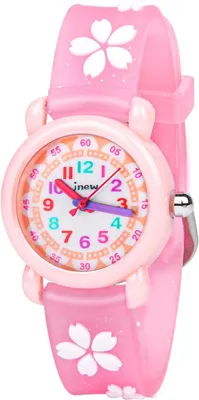 Produktbild von wasserdichte Kinderuhr, Quarzwerk, 3D-Cartoon-Design, Kinderuhr, digitale Kinderuhr, 3 Jahre bis 11 Jahre, Mädchen, Kinder, analoge