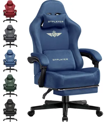 Obrázok produktu pre Ergonomická kancelárska stolička, priedušná látka, nastaviteľné operadlo, modrá