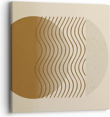 Produktbild von Bild auf Leinwand - Leinwandbild - Einteilig - Abstraktion Geometrie Minimalismus - 40x40cm - Wand Bild - Wanddeko - Wandbilder - Leinwanddruck - Bilder - Wanddekoration - Leinwand bilder AC40x40-5043