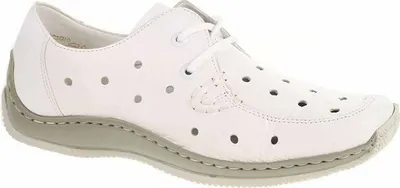Produktbild von Rieker Schnürhalbschuhe in weiss/weiss kombi, Gr. 36